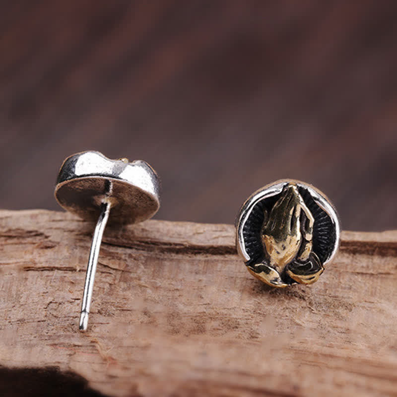 Pendientes de plata de ley 925 Namaste Igualdad