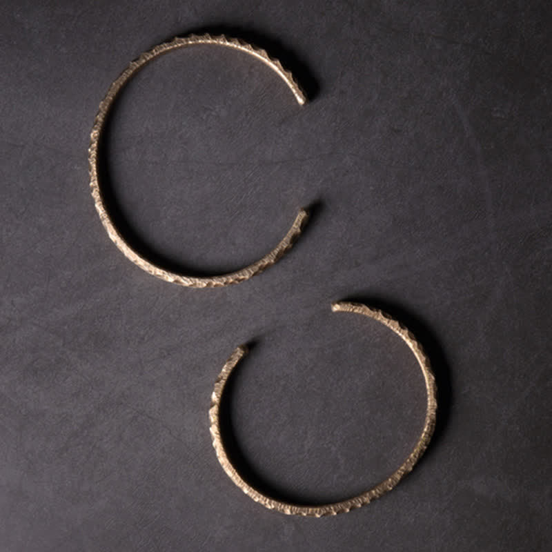 Brazalete de cobre con diseño simple de Buddha Stones