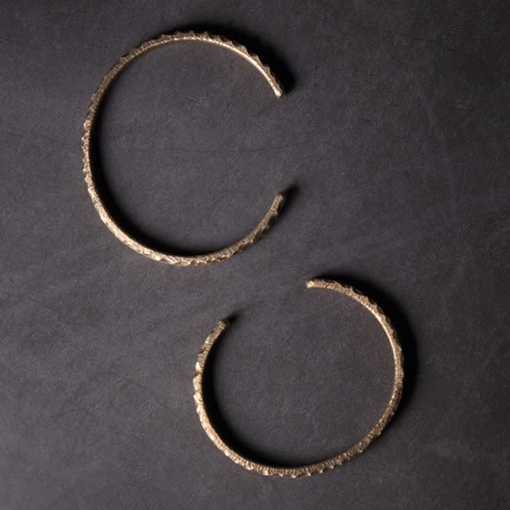 Brazalete de cobre con diseño simple de Buddha Stones