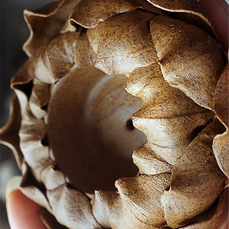 Quemador de incienso de cerámica con diseño de flor de loto y Buddha Stones , decoración para el hogar