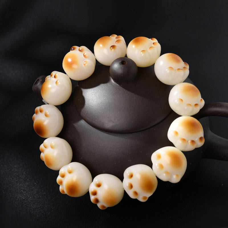 Pulsera de paz con semillas de Bodhi y garra de gato con Buddha Stones - image 8