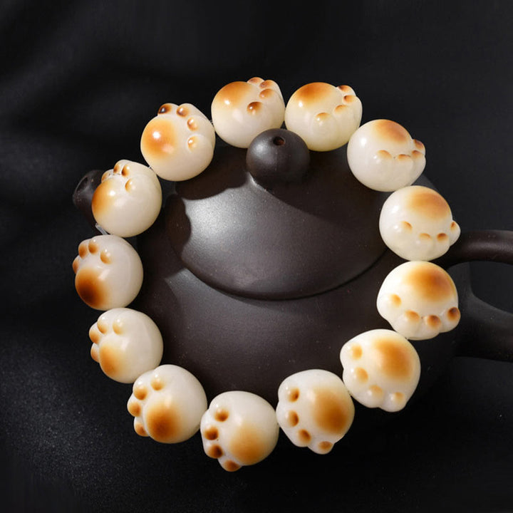 Pulsera de paz con semillas de Bodhi y garra de gato con Buddha Stones - image 8