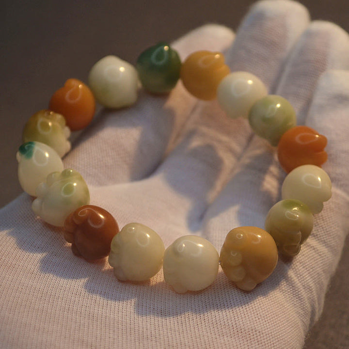Pulsera de armonía tranquila con diseño de pata de gato y semillas de Bodhi multicapa con Buddha Stones - image 14