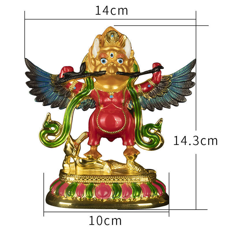 La aleación del pájaro del Tíbet Garuda mantiene los malos espíritus lejos la decoración del hogar - image 7