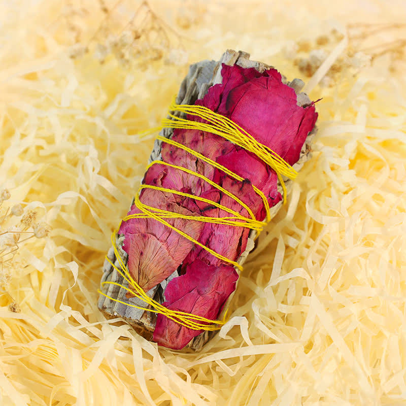 Palo para difuminar margaritas de colores, rosa roja, nomeolvides, para limpieza del hogar, incienso, curación, meditación, rituales
