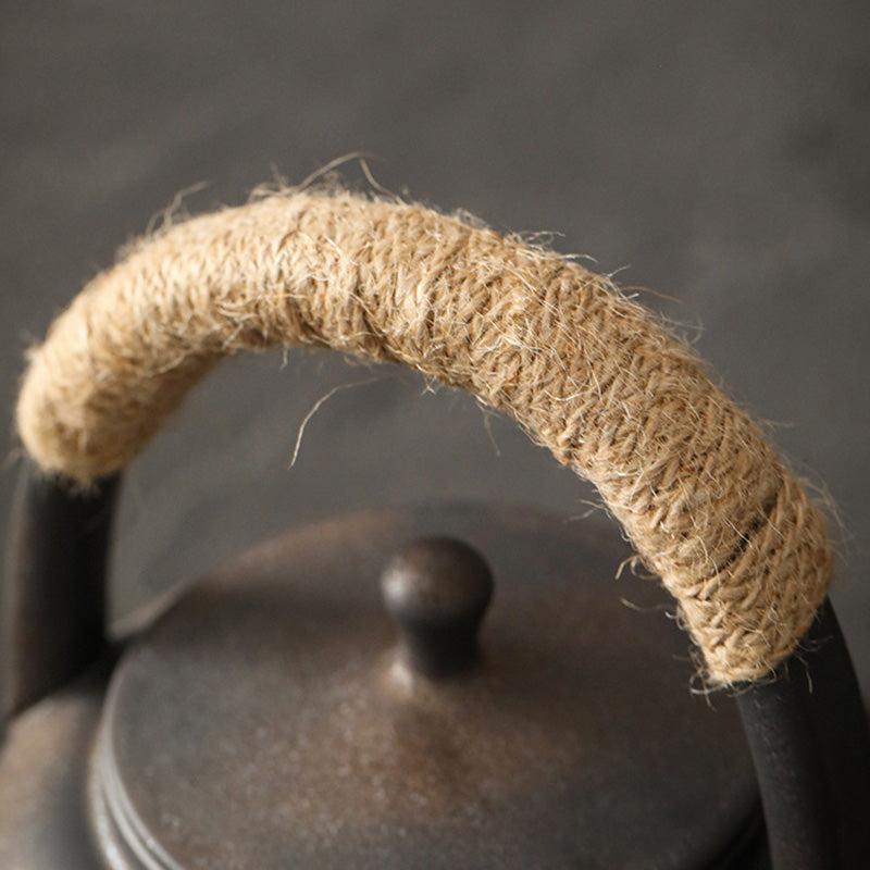 Tetera de kungfú de cerámica de té chino Gongfu marrón Retro de Buddha Stones 700ml con Base