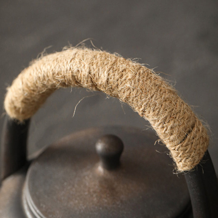 Tetera de kungfú de cerámica de té chino Gongfu marrón Retro de Buddha Stones 700ml con Base