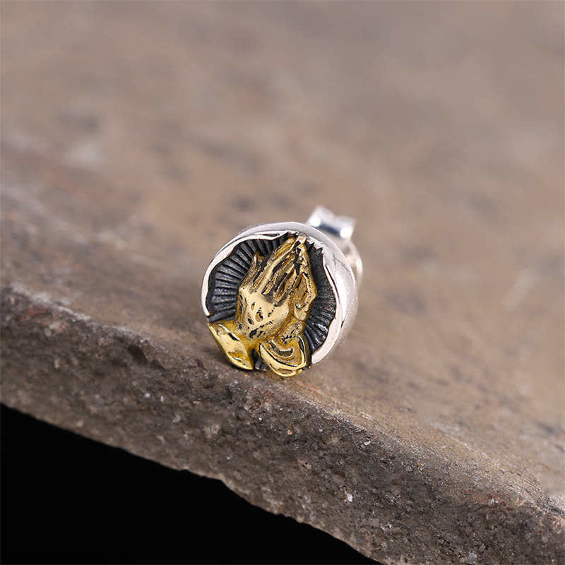 Pendientes de plata de ley 925 Namaste Igualdad