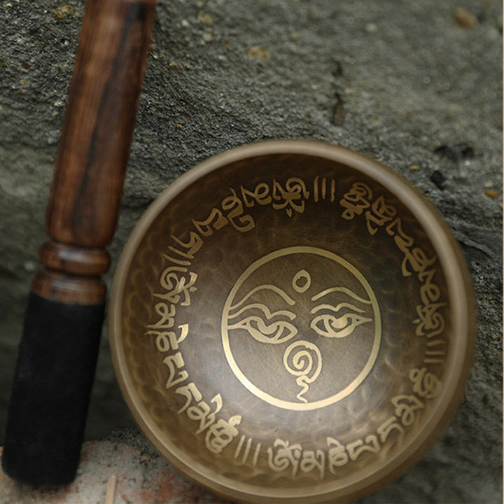 Cuenco de sonido tibetano hecho a mano para yoga y meditación, juego de cuencos tibetanos