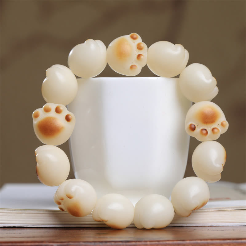 Pulsera de paz con semillas de Bodhi y garra de gato con Buddha Stones - image 2
