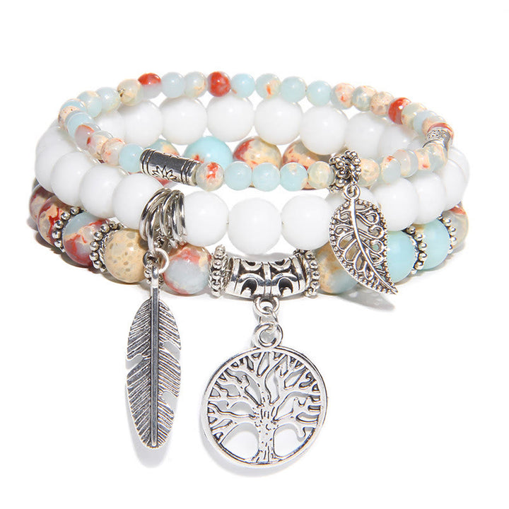 Pulsera Equilibrio Árbol De La Vida Buddha Stones Turquesa