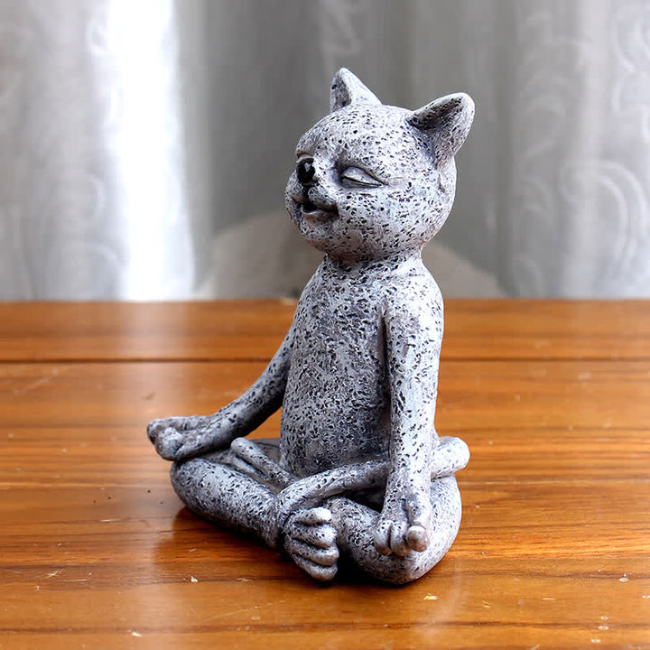 Decoración Zen Meditando Perro Gato Rana