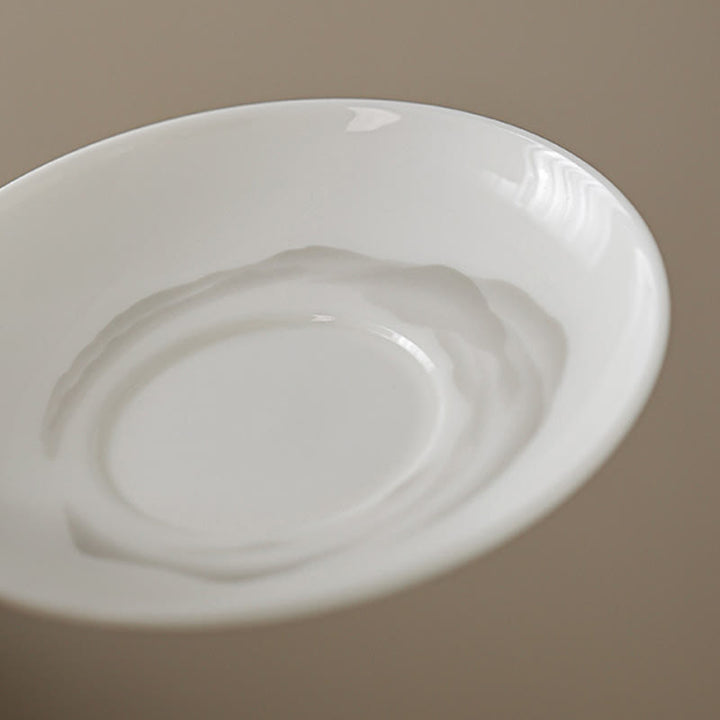 Buddha Stones Pintura De Tinta Vintage Montaña Porcelana Blanca Cerámica Gaiwan Sancai Taza De Té Kung Fu Taza De Té Y Platillo Con Tapa Utensilio De Té Tetera