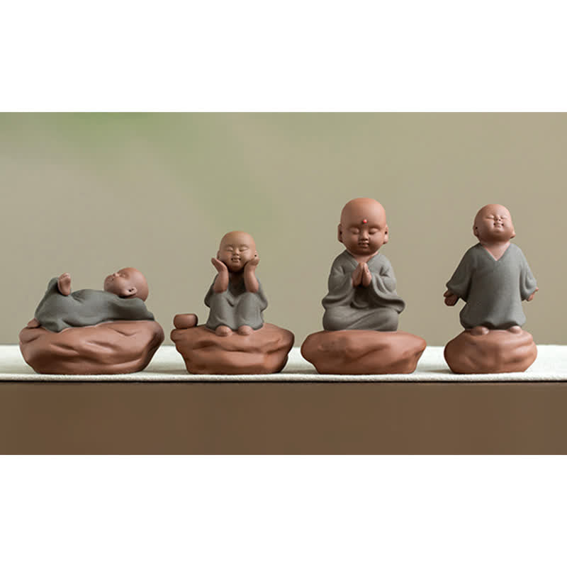 Decoraciones de cura calmante de flor de Buda de madera de melocotón negro