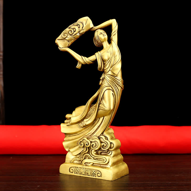 Bodhisattva Nuwa repara la decoración de la estatua de cobre de protección del cielo - image 4