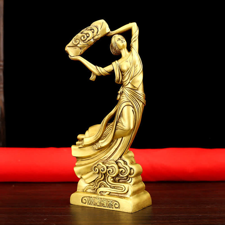 Bodhisattva Nuwa repara la decoración de la estatua de cobre de protección del cielo - image 4