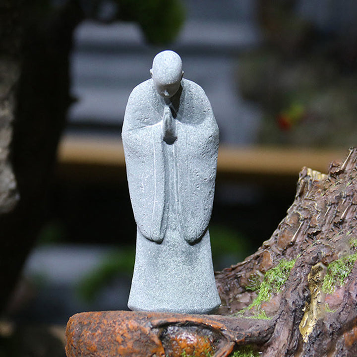 Buddha Stones Meditación Buda Monje Serenidad Decoración del Hogar - Buda de arco 4*5,5*9,5 cm - image 8
