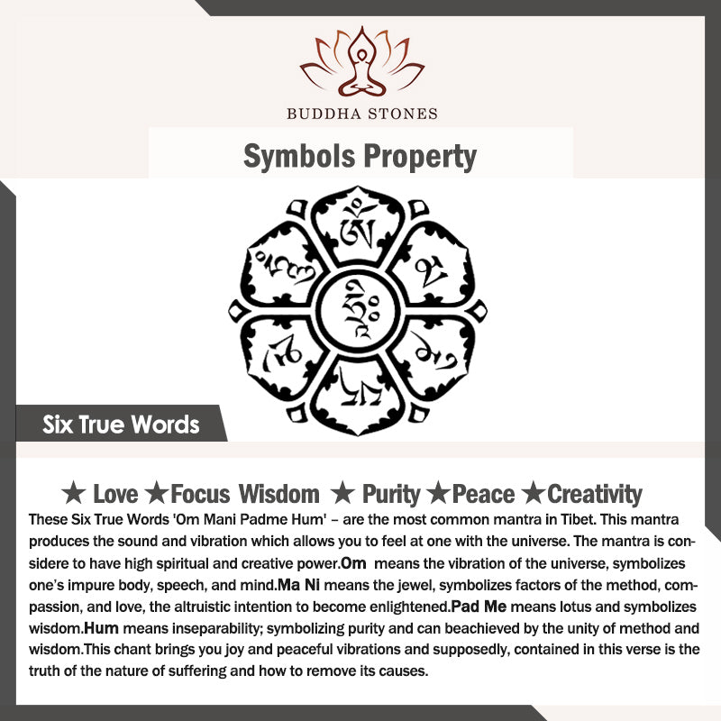 Buddha Stones Mantra Buda Tibetano Piedras de Buda