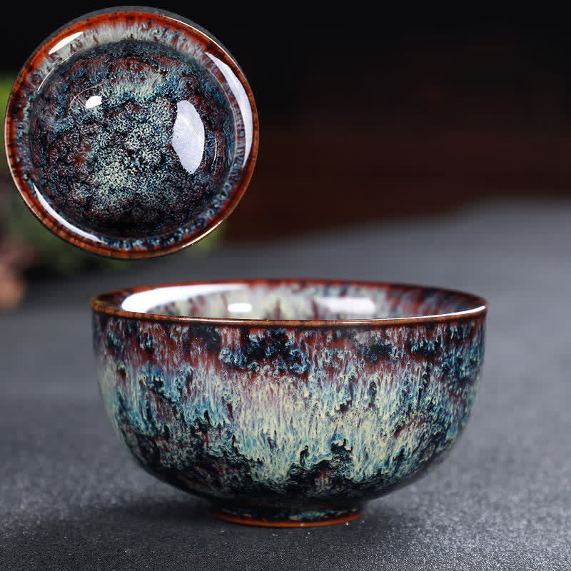 Tazas de té de cerámica coloridas con Buddha Stones para el hogar y la oficina - Perú - image 79