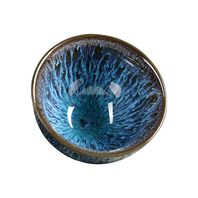 Tazas de té de cerámica multicolor de la ola del océano de la taza de té de las Buddha Stones