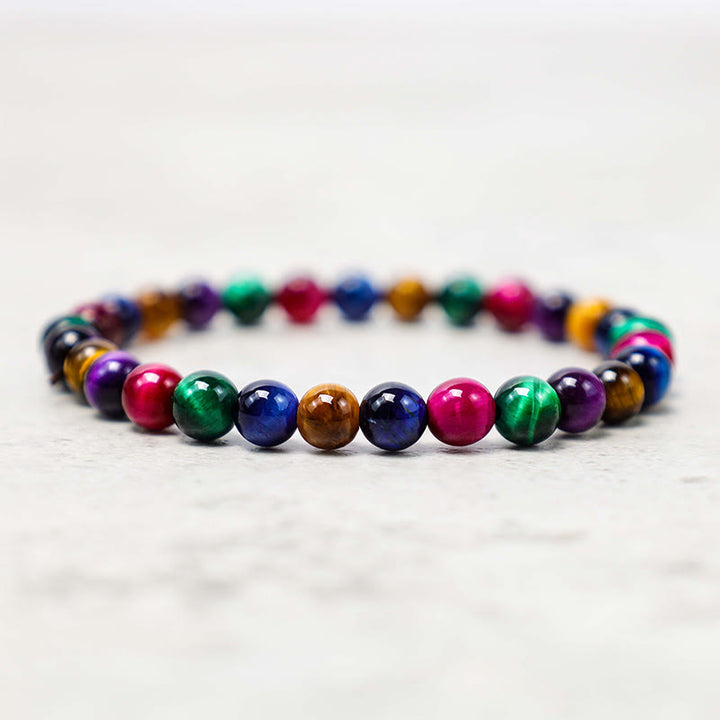 Pulsera Resolve Courage con Ojo de Tigre y Buddha Stones