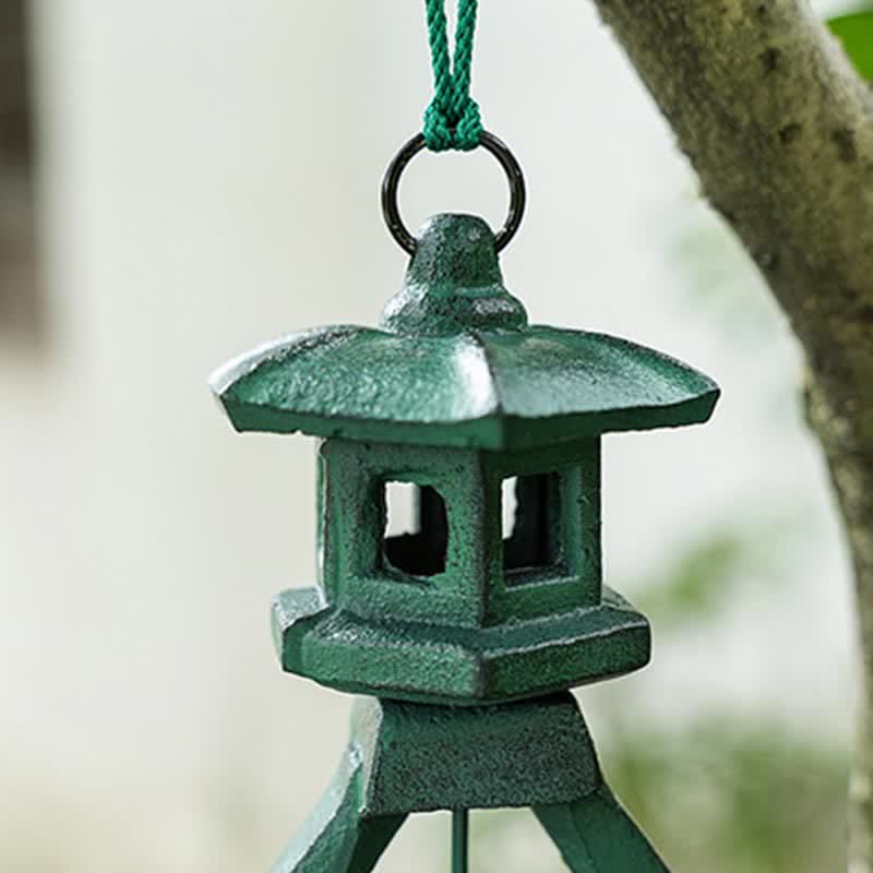 Campana colgante de pared auspiciosa, campana de la suerte, decoración del hogar hecha a mano