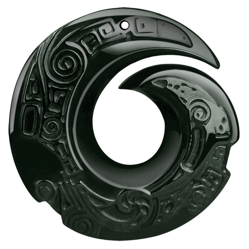 Buddha Stones, la suerte mejora el diseño, colgante de collar de éxito de Jade cian hetiano Natural