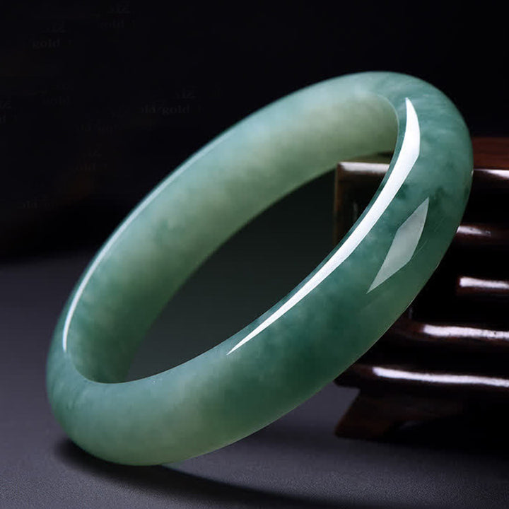 Pulsera curativa con Buddha Stones, jade, abundancia, suerte - 64 mm - image 0