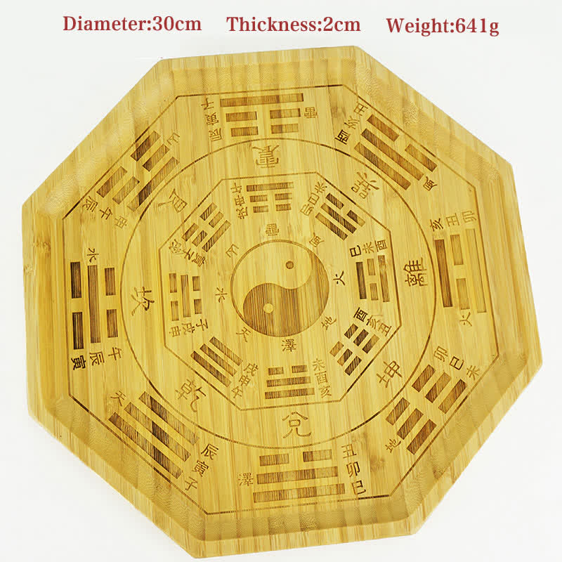 Mapa de Bagua de Bambú Feng Shui Mapa de Energía de Armonía - Mapa Bagua 30cm - image 38