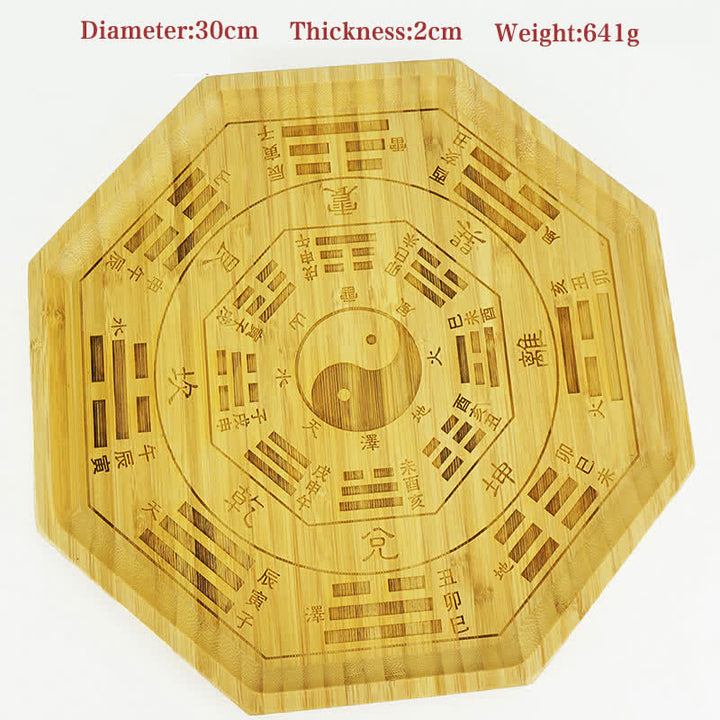 Mapa de Bagua de Bambú Feng Shui Mapa de Energía de Armonía - Mapa Bagua 30cm - image 38