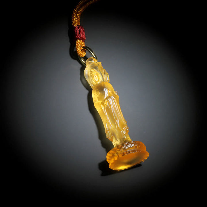 Collar de armonía Buddha Stones Avalokitesvara Buda Liuli