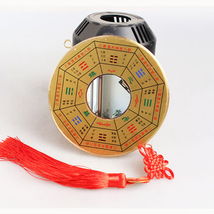 Mapa Feng Shui Bagua Moneda de cobre Equilibrio anudado chino Mapa de energía - 12 centímetros - Mapa Bagua de los Nueve Palacios - Espejo convexo - image 7