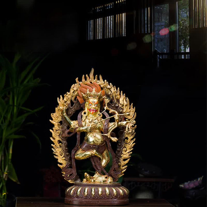Figura de Buda Kurukulla, estatua de cobre de serenidad, decoración del hogar - image 2