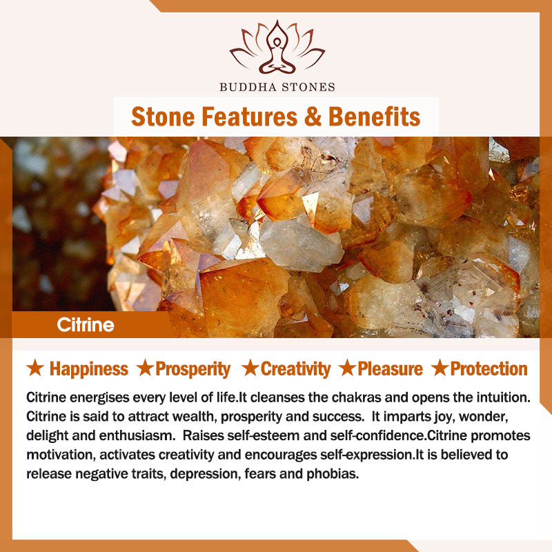 Pulsera de protección de la felicidad de la prosperidad de PiXiu con Buddha Stones , citrino, amatista