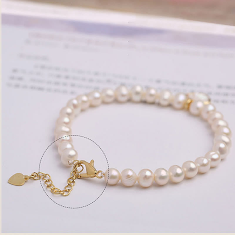 Pulsera de cuentas con dije de concha de cristal y perlas naturales chapadas en oro de 14 quilates con Buddha Stones