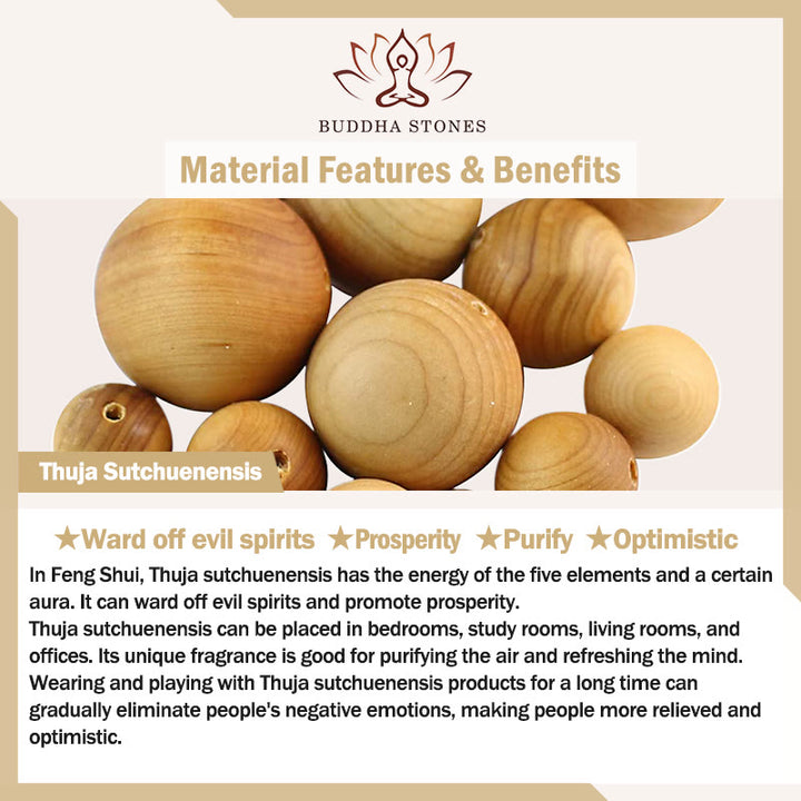 Buddha Stones hechas a mano Thuja Sutchuenensis madera Tathagata Buda proteger la decoración de los espíritus malignos