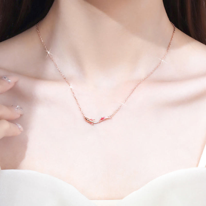 Collar con colgante de plata de ley 925 con Buddha Stones , pez Koi, circonita de la suerte y prosperidad - image 4