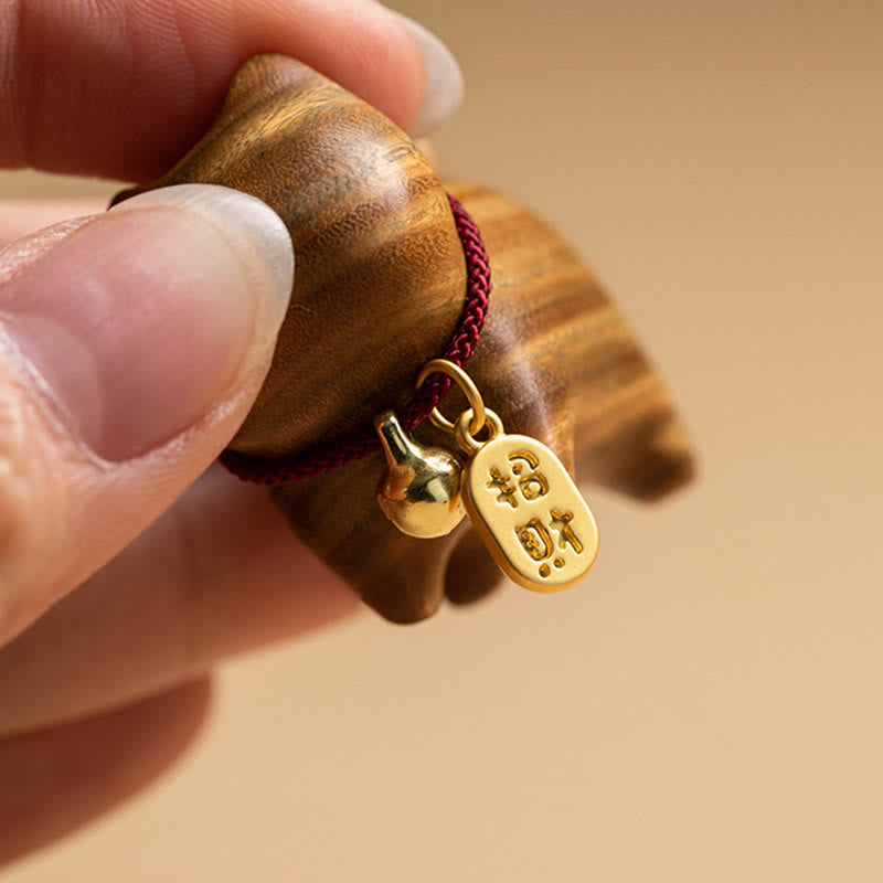 Buddha Stones, madera de ébano, sándalo verde, gato de la suerte, personaje Fu, campana de la suerte, equilibrio, decoración colgante para coche - image 14