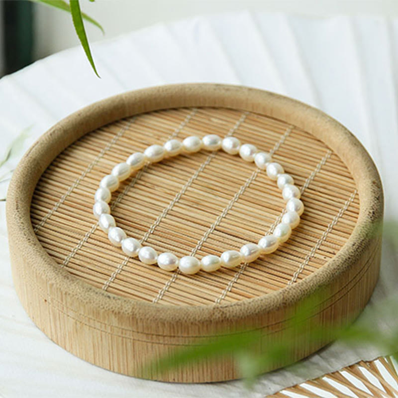 Pulsera con cuentas curativas de perlas naturales de Buddha Stones