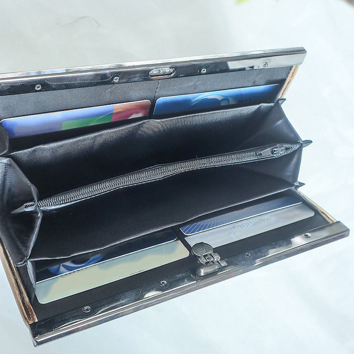 Monedero de compras con bordado de doble cara de bambú, flor de Buddha Stones , ciruela, flor de melocotón, tarjetero para efectivo de gran capacidad - image 2