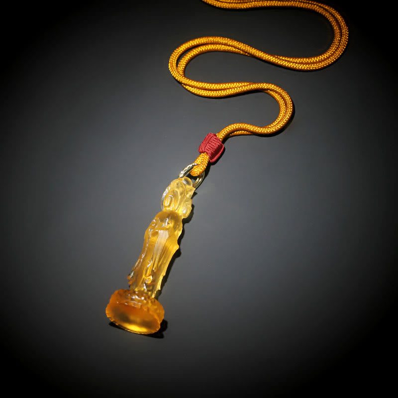 Collar de armonía Buddha Stones Avalokitesvara Buda Liuli