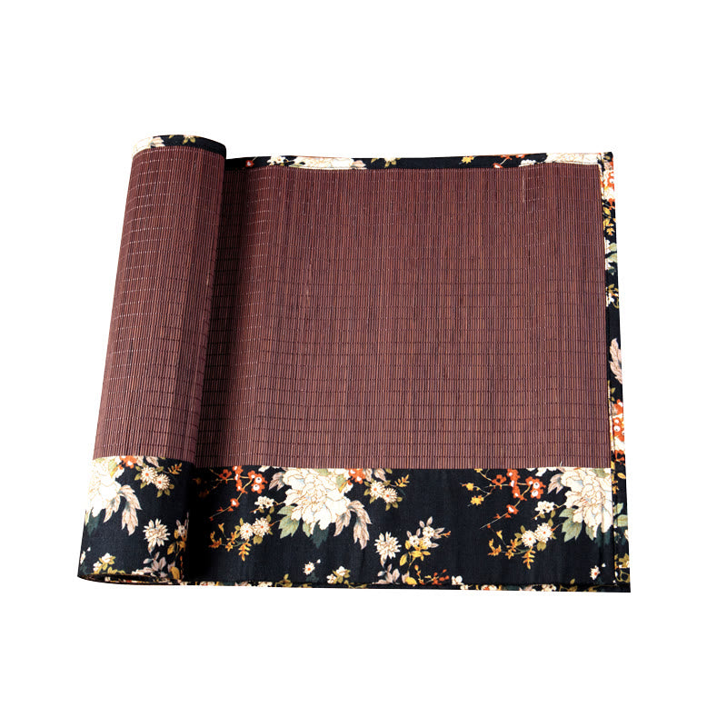 Tapete para taza de bambú con Buddha Stones , posavasos para taza de té, tapete para té de Kung Fu, Vintage, peonía, flor
