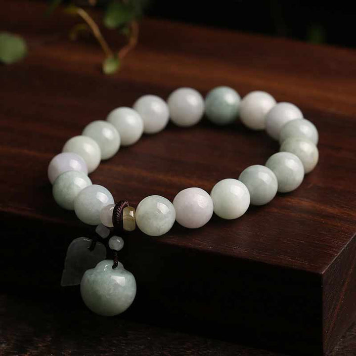 Pulsera de éxito de manzana con Buddha Stones Pi Xiu de jade natural con piedras de Buda