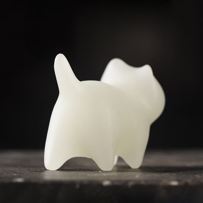 Buddha Stones, 2 uds., Mini gato lindo, piedra luminosa, gato de la suerte, decoración energética - image 6