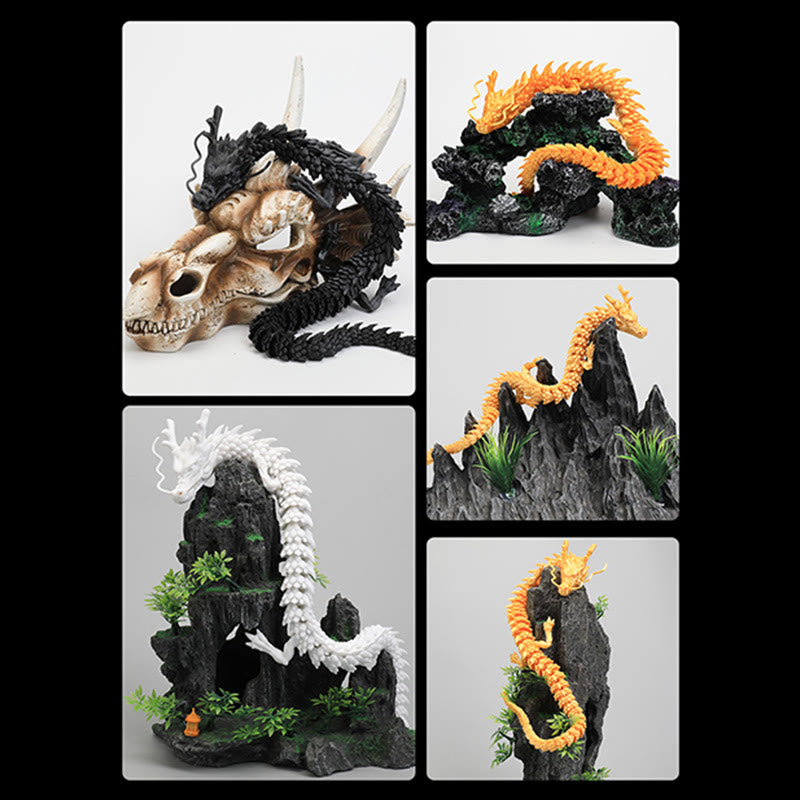 Buddha Stones , dragón luminoso impreso en 3D, para la suerte y el éxito, decoración del hogar.
