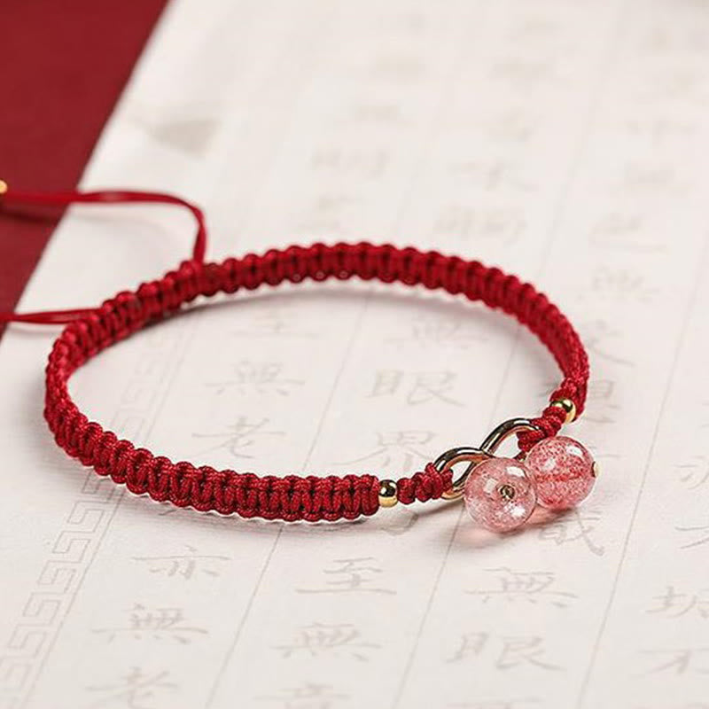 Pulsera positiva con cuentas fantasma, cuarzo fresa Natural, amatista, verde, Buddha Stones