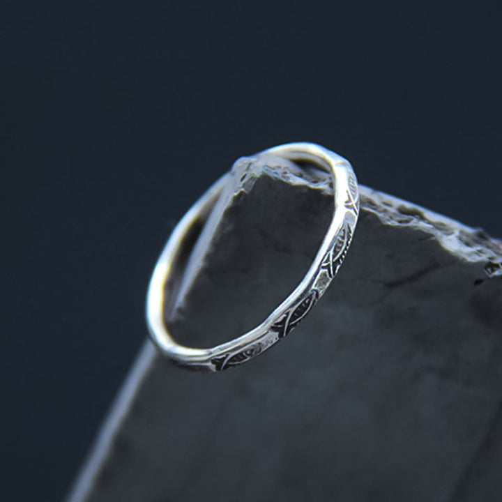 Anillo de plata de ley 925 con Buddha Stones , suerte, pez koi - image 2