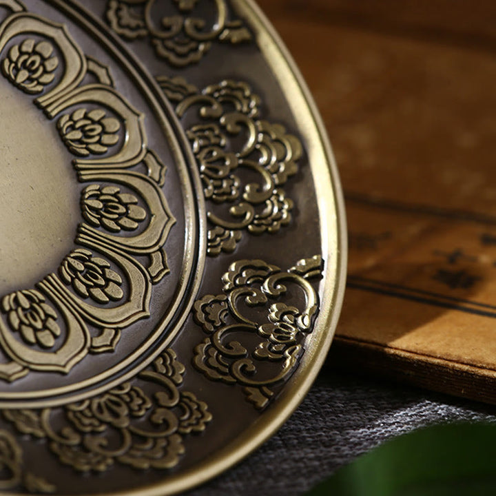 Buddha Stones, loto, dragón, Fénix, ocho símbolos propicios, soporte de varilla de incienso de aleación de Zinc, decoración quemadora de incienso curativo