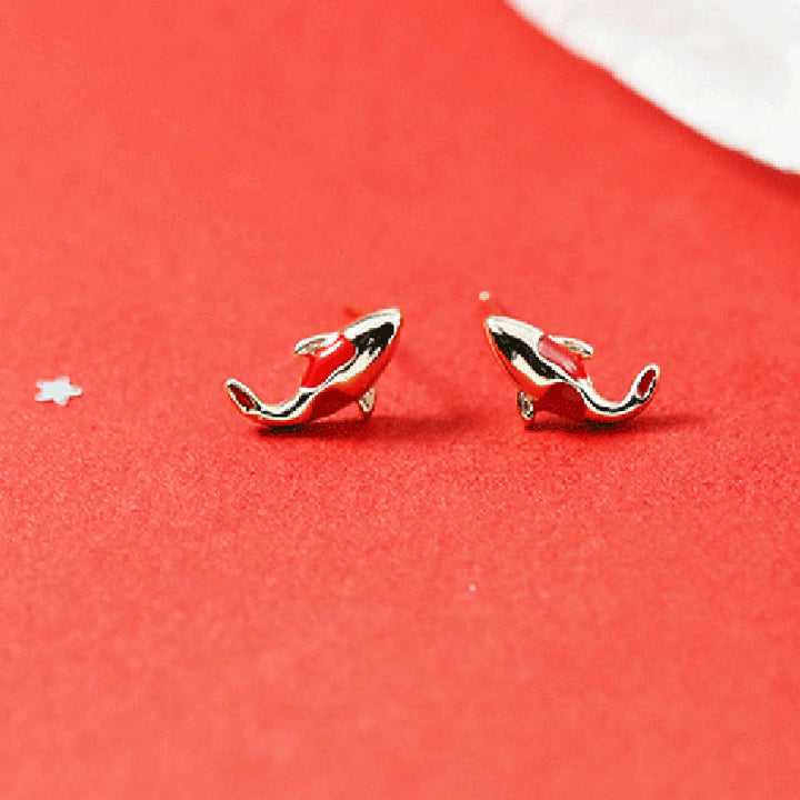 Juego de pendientes y pulsera de cuerda roja con colgante de collar de pez Koi de cobre con Buddha Stones