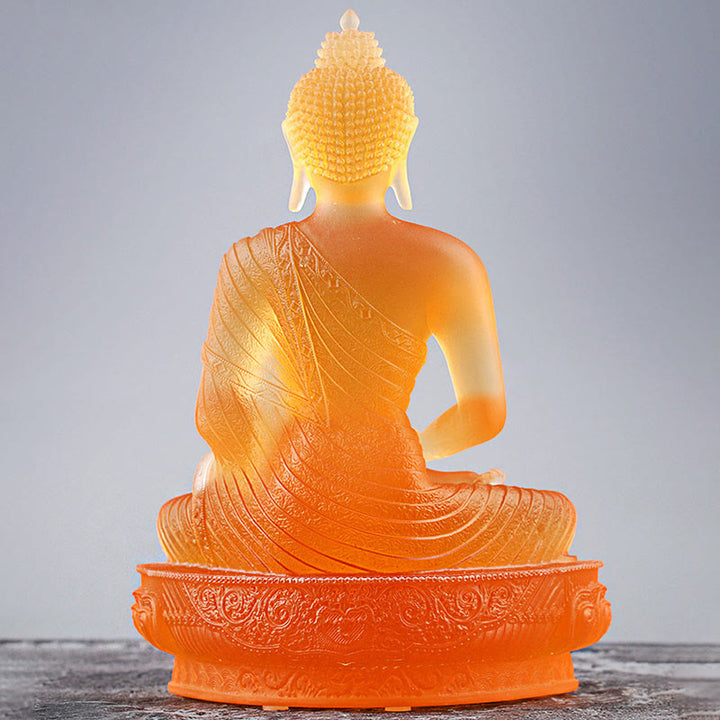 Buddha Stones, estatuilla hecha a mano de Buda, pieza de arte de Liuli, estatua de serenidad, decoración para el hogar